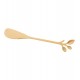 Jogo 4 Espátulas Para Patê ou Manteiga Aço Inox Leaves Dourado
